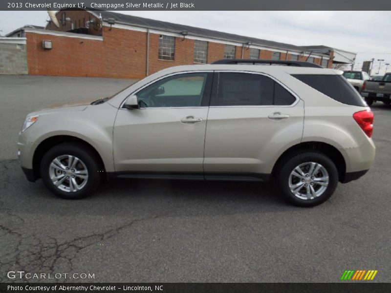 Champagne Silver Metallic / Jet Black 2013 Chevrolet Equinox LT