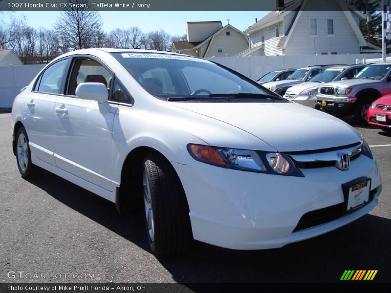 Taffeta White / Ivory 2007 Honda Civic EX Sedan