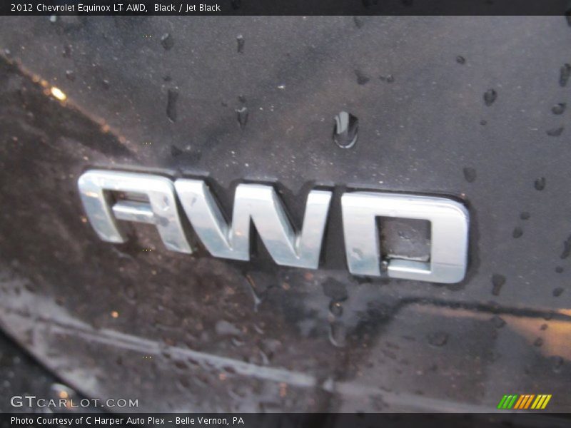 Black / Jet Black 2012 Chevrolet Equinox LT AWD