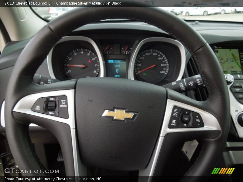 Champagne Silver Metallic / Jet Black 2013 Chevrolet Equinox LT
