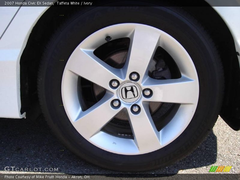 Taffeta White / Ivory 2007 Honda Civic EX Sedan