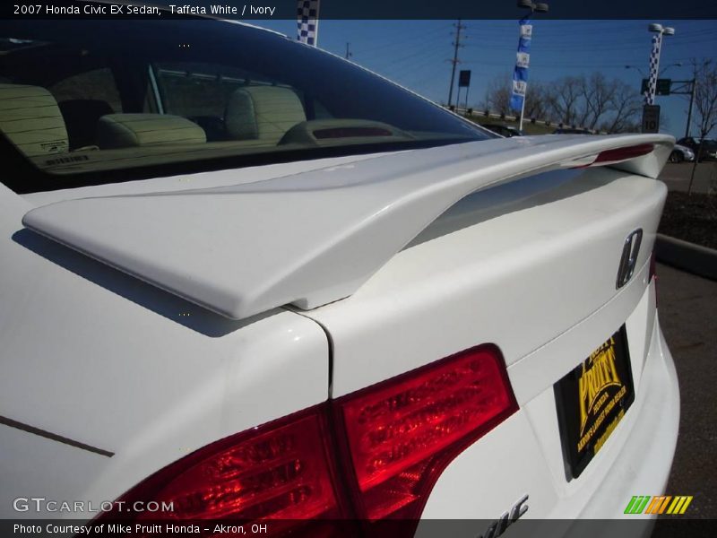 Taffeta White / Ivory 2007 Honda Civic EX Sedan