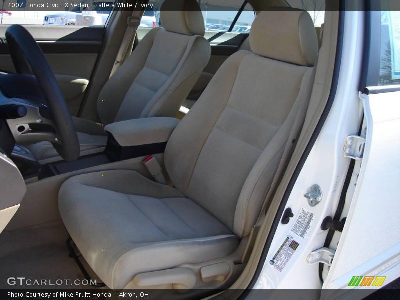 Taffeta White / Ivory 2007 Honda Civic EX Sedan