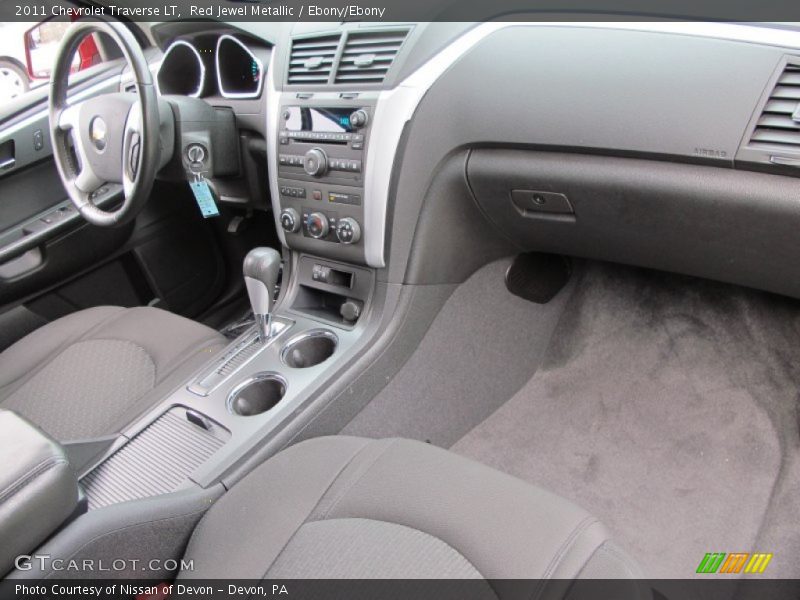 Red Jewel Metallic / Ebony/Ebony 2011 Chevrolet Traverse LT