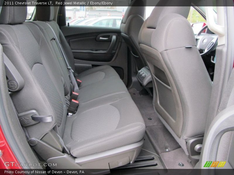 Red Jewel Metallic / Ebony/Ebony 2011 Chevrolet Traverse LT