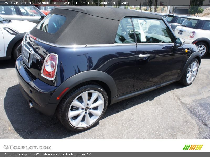 Reef Blue Metallic / Mini Yours Soda Satellite Gray 2013 Mini Cooper Convertible