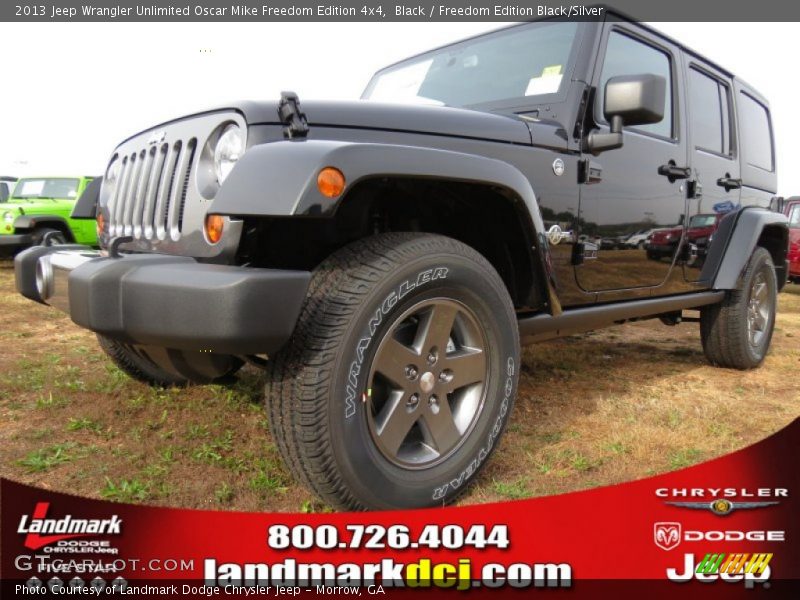 Black / Freedom Edition Black/Silver 2013 Jeep Wrangler Unlimited Oscar Mike Freedom Edition 4x4