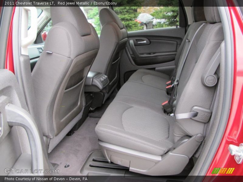 Red Jewel Metallic / Ebony/Ebony 2011 Chevrolet Traverse LT