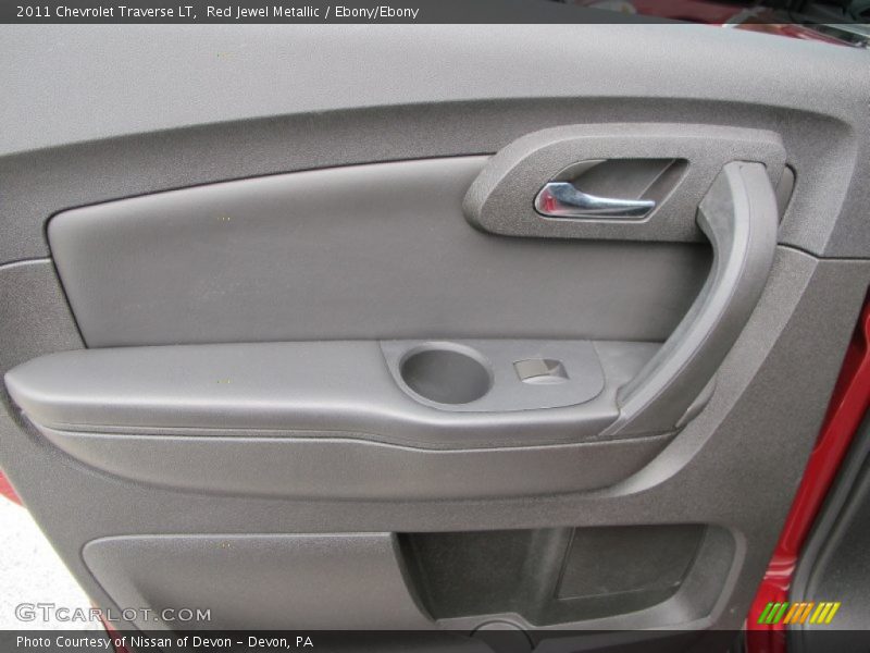 Red Jewel Metallic / Ebony/Ebony 2011 Chevrolet Traverse LT