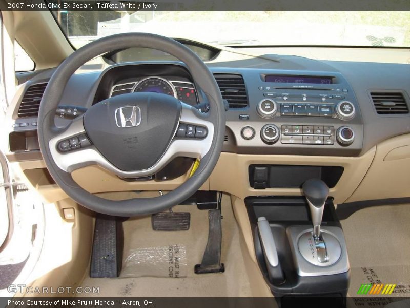 Taffeta White / Ivory 2007 Honda Civic EX Sedan