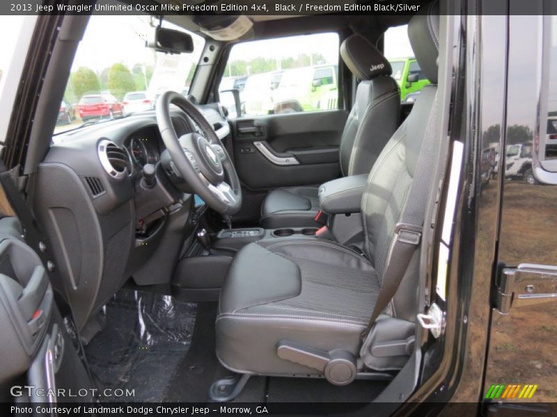 Front Seat of 2013 Wrangler Unlimited Oscar Mike Freedom Edition 4x4