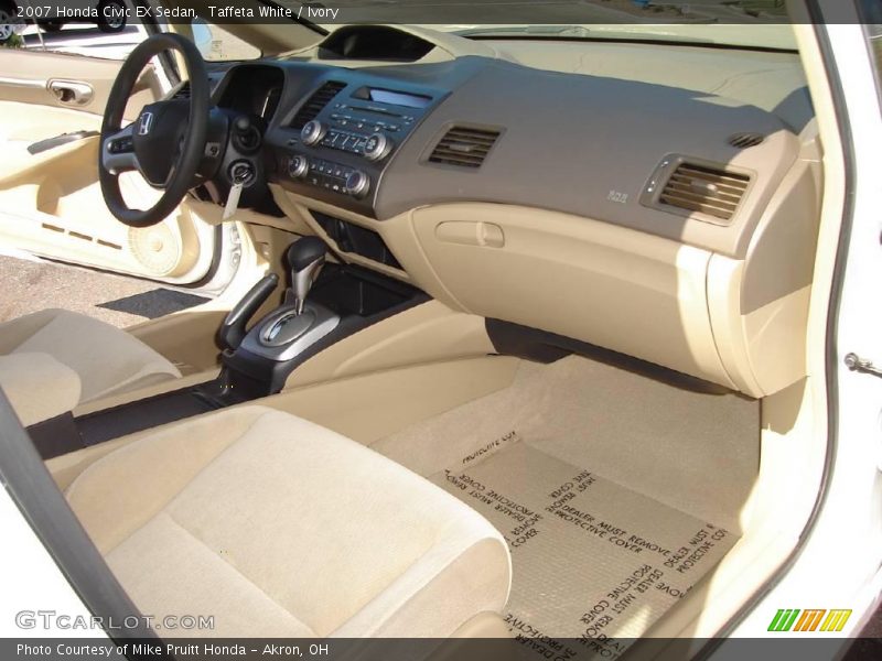 Taffeta White / Ivory 2007 Honda Civic EX Sedan
