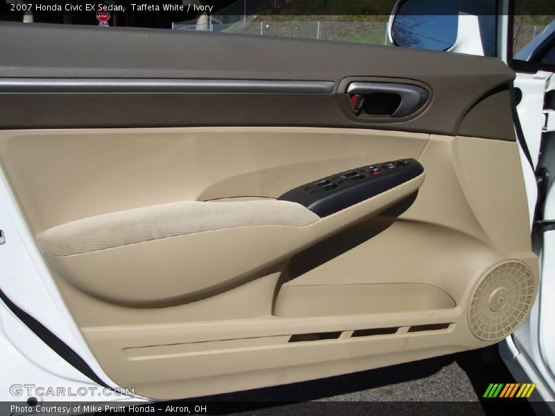 Taffeta White / Ivory 2007 Honda Civic EX Sedan