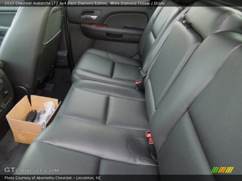 White Diamond Tricoat / Ebony 2013 Chevrolet Avalanche LTZ 4x4 Black Diamond Edition