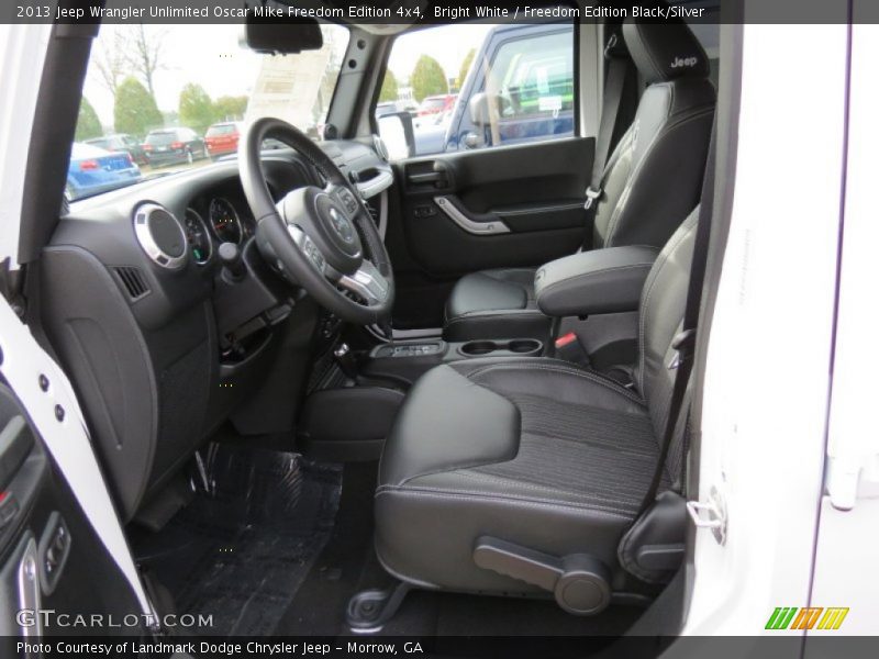 Front Seat of 2013 Wrangler Unlimited Oscar Mike Freedom Edition 4x4