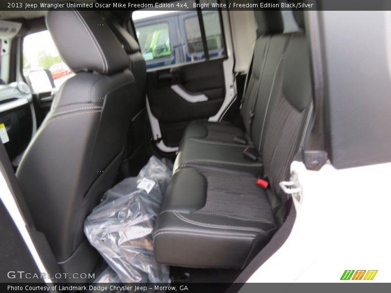 Rear Seat of 2013 Wrangler Unlimited Oscar Mike Freedom Edition 4x4
