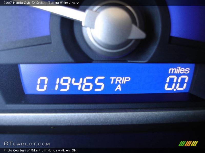 Taffeta White / Ivory 2007 Honda Civic EX Sedan