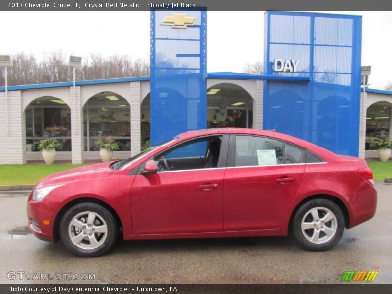 Crystal Red Metallic Tintcoat / Jet Black 2013 Chevrolet Cruze LT