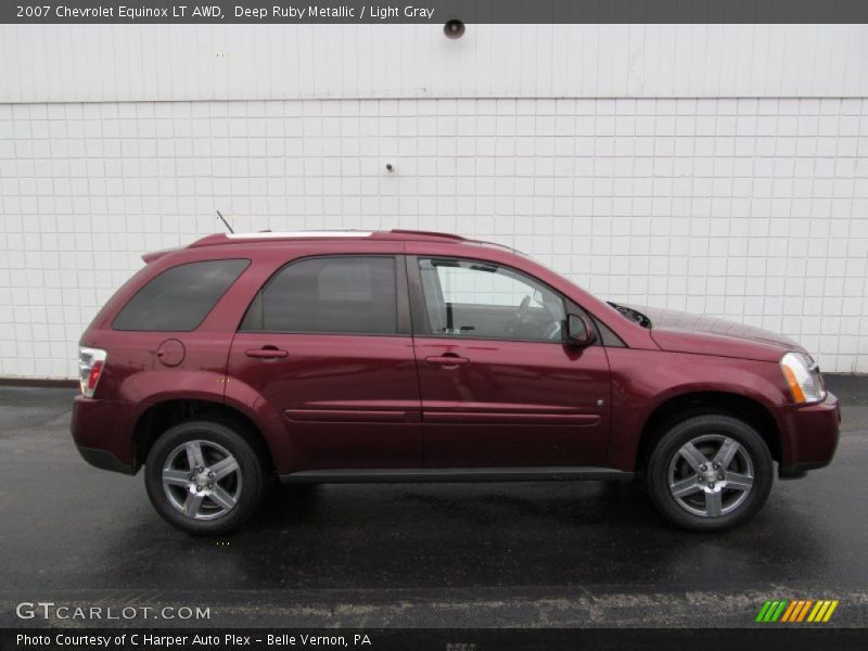 Deep Ruby Metallic / Light Gray 2007 Chevrolet Equinox LT AWD