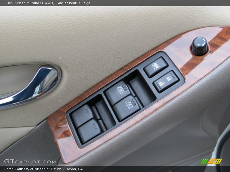 Glacier Pearl / Beige 2009 Nissan Murano LE AWD