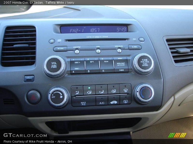 Taffeta White / Ivory 2007 Honda Civic EX Sedan