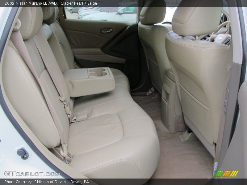 Glacier Pearl / Beige 2009 Nissan Murano LE AWD