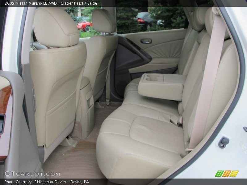 Glacier Pearl / Beige 2009 Nissan Murano LE AWD