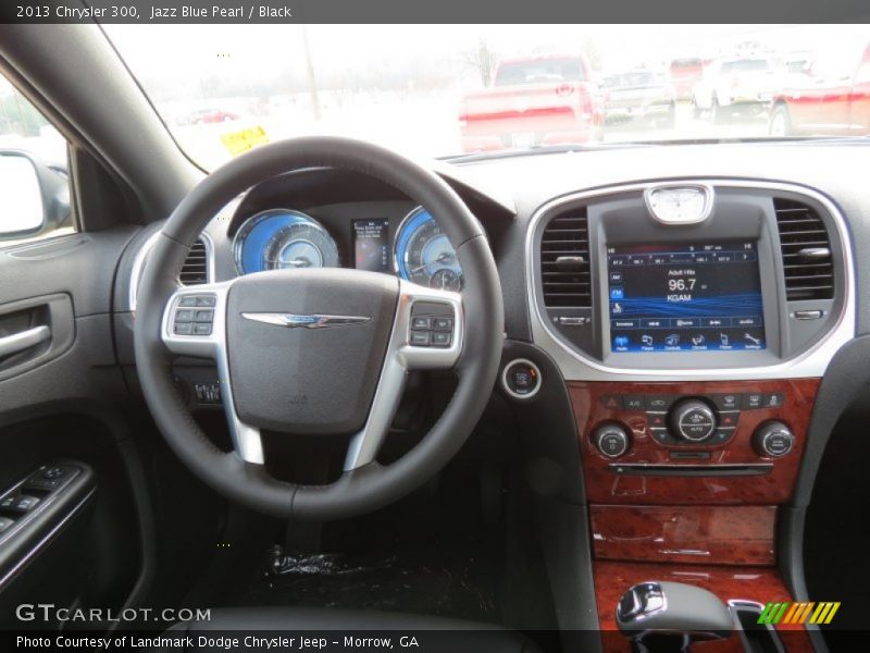 Jazz Blue Pearl / Black 2013 Chrysler 300