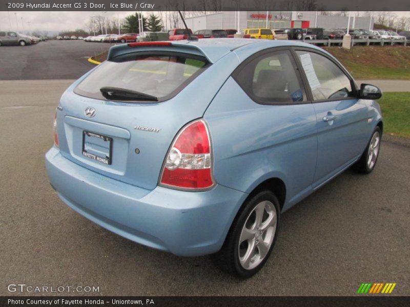 Ice Blue / Gray 2009 Hyundai Accent GS 3 Door