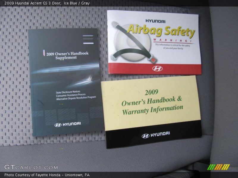 Ice Blue / Gray 2009 Hyundai Accent GS 3 Door