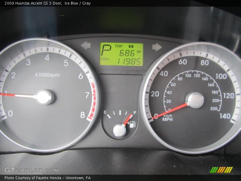  2009 Accent GS 3 Door GS 3 Door Gauges