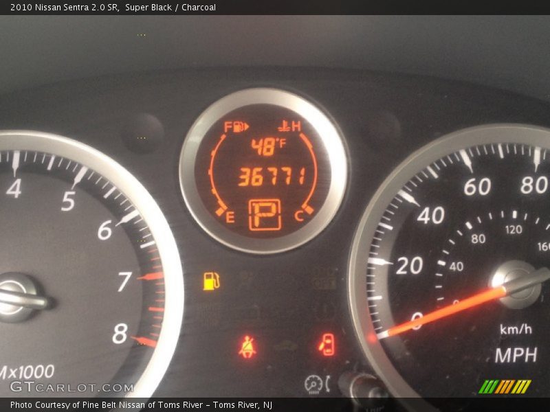 Super Black / Charcoal 2010 Nissan Sentra 2.0 SR