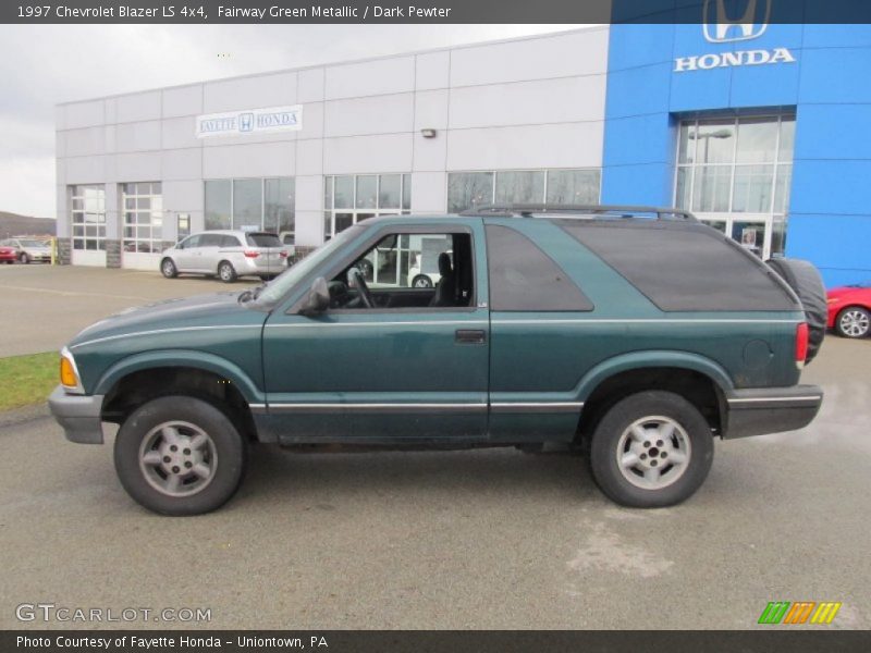 Fairway Green Metallic / Dark Pewter 1997 Chevrolet Blazer LS 4x4