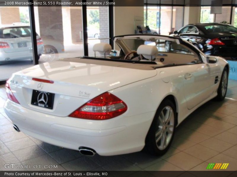 Alabaster White / Stone 2008 Mercedes-Benz SL 550 Roadster