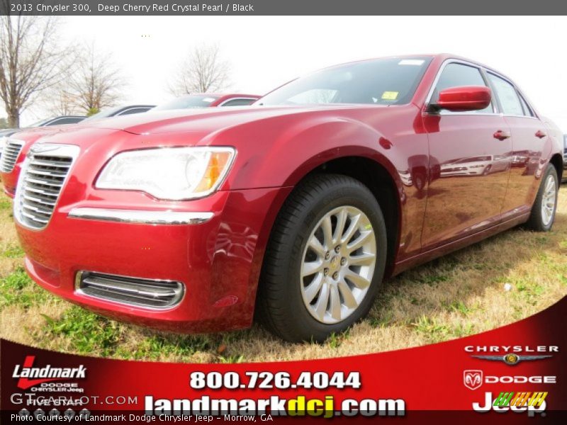 Deep Cherry Red Crystal Pearl / Black 2013 Chrysler 300