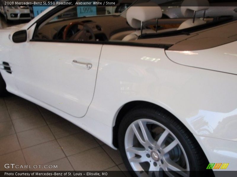 Alabaster White / Stone 2008 Mercedes-Benz SL 550 Roadster