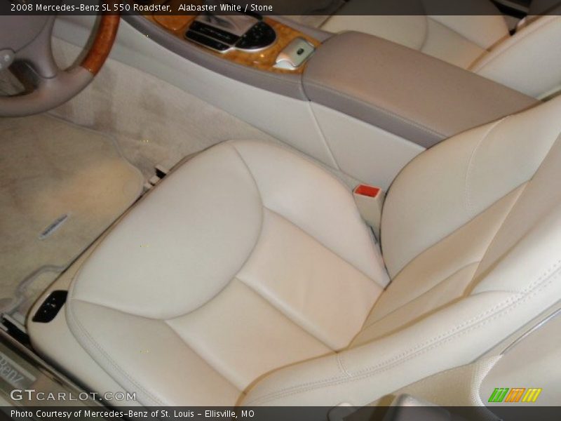 Alabaster White / Stone 2008 Mercedes-Benz SL 550 Roadster