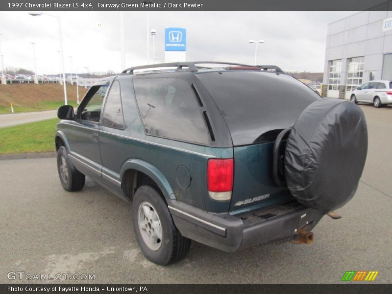 Fairway Green Metallic / Dark Pewter 1997 Chevrolet Blazer LS 4x4