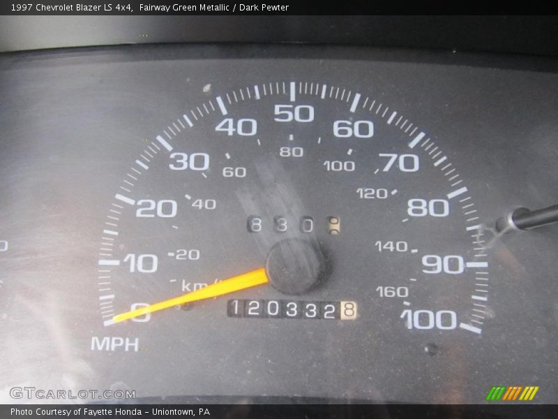 Fairway Green Metallic / Dark Pewter 1997 Chevrolet Blazer LS 4x4