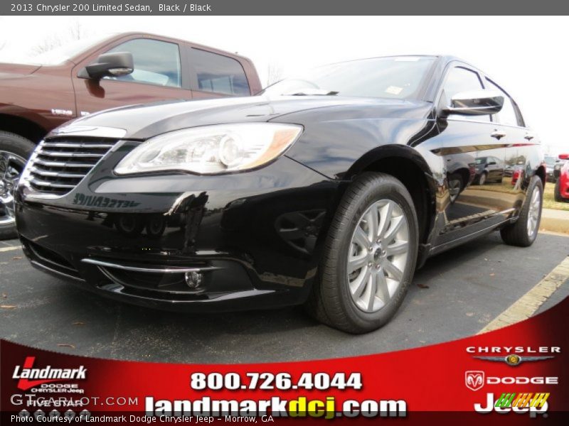 Black / Black 2013 Chrysler 200 Limited Sedan
