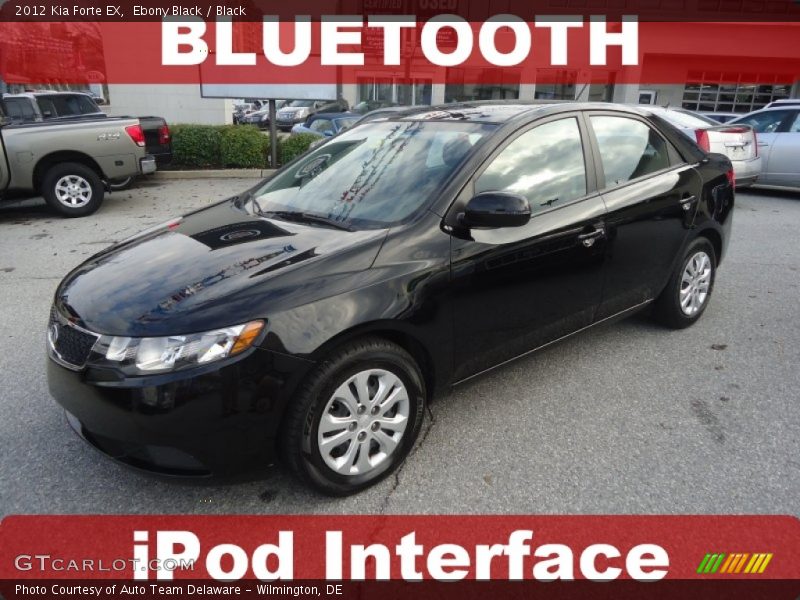 Ebony Black / Black 2012 Kia Forte EX