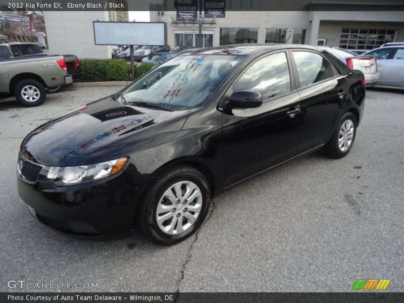 Ebony Black / Black 2012 Kia Forte EX