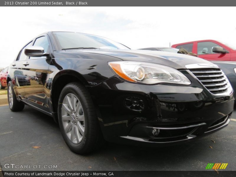 Black / Black 2013 Chrysler 200 Limited Sedan