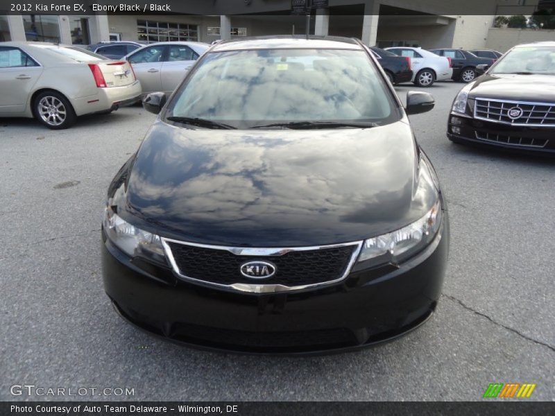 Ebony Black / Black 2012 Kia Forte EX