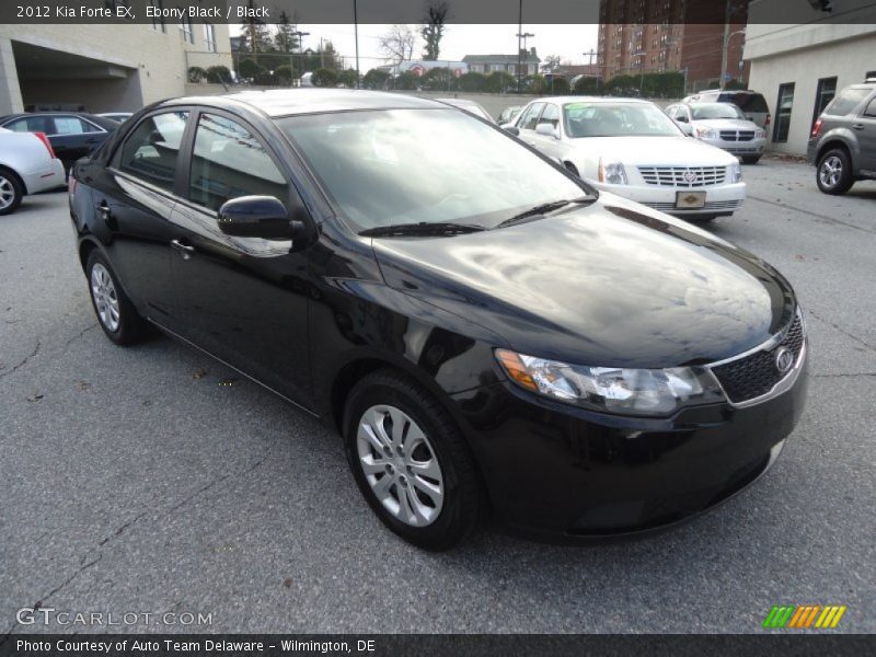 Ebony Black / Black 2012 Kia Forte EX