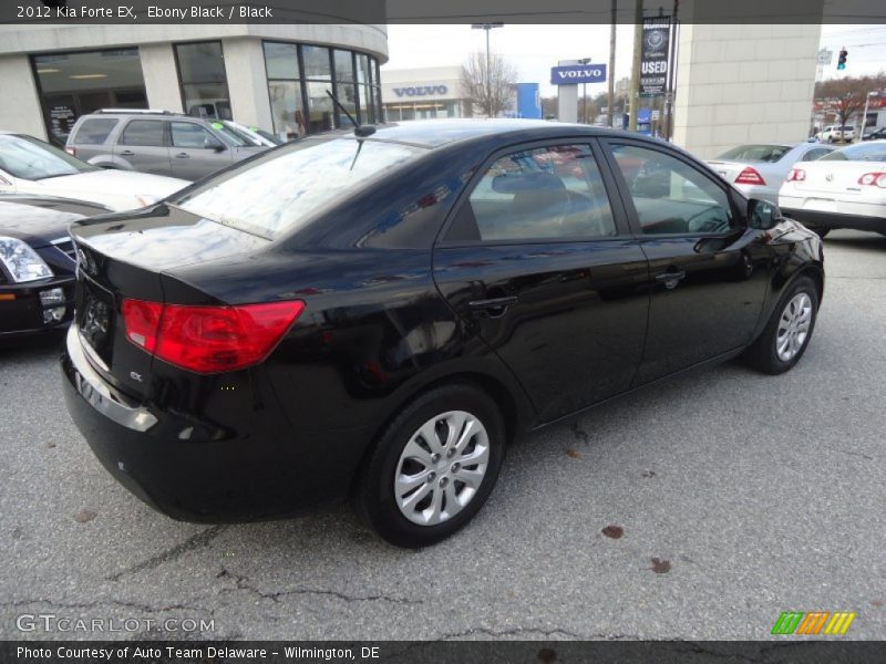 Ebony Black / Black 2012 Kia Forte EX