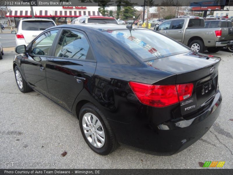 Ebony Black / Black 2012 Kia Forte EX