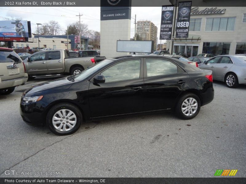 Ebony Black / Black 2012 Kia Forte EX
