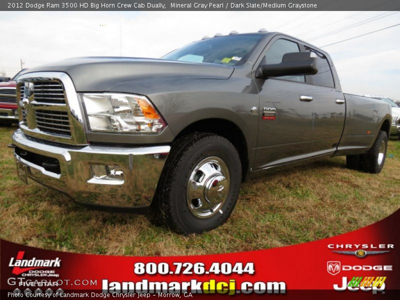 Mineral Gray Pearl / Dark Slate/Medium Graystone 2012 Dodge Ram 3500 HD Big Horn Crew Cab Dually