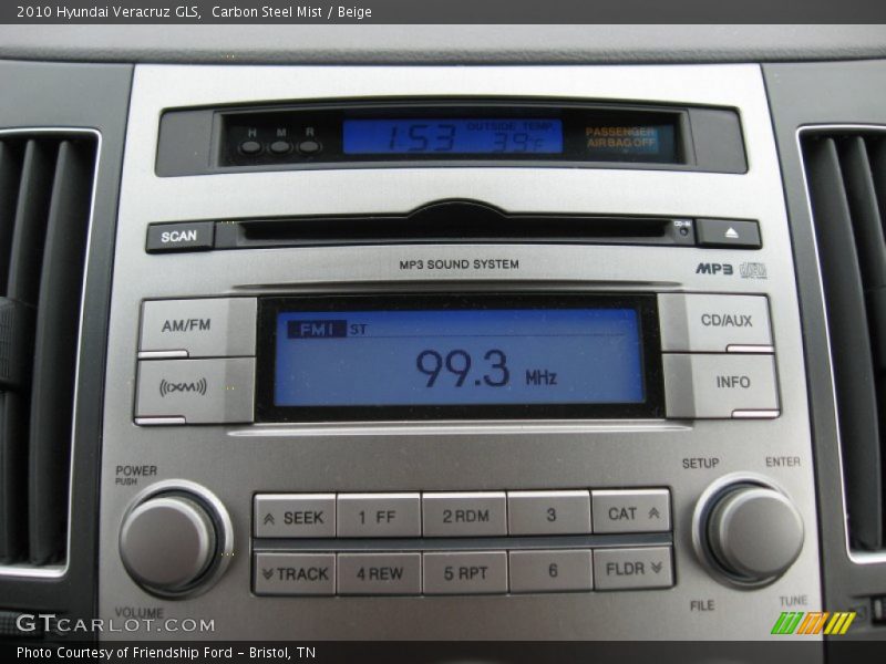 Carbon Steel Mist / Beige 2010 Hyundai Veracruz GLS